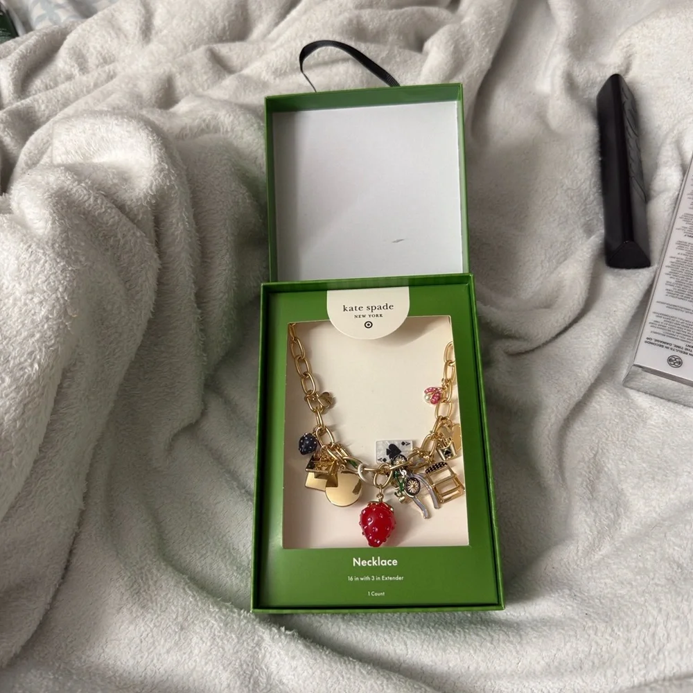 Kate Spade New York & Target Gold Necklace with Colorful Charms
